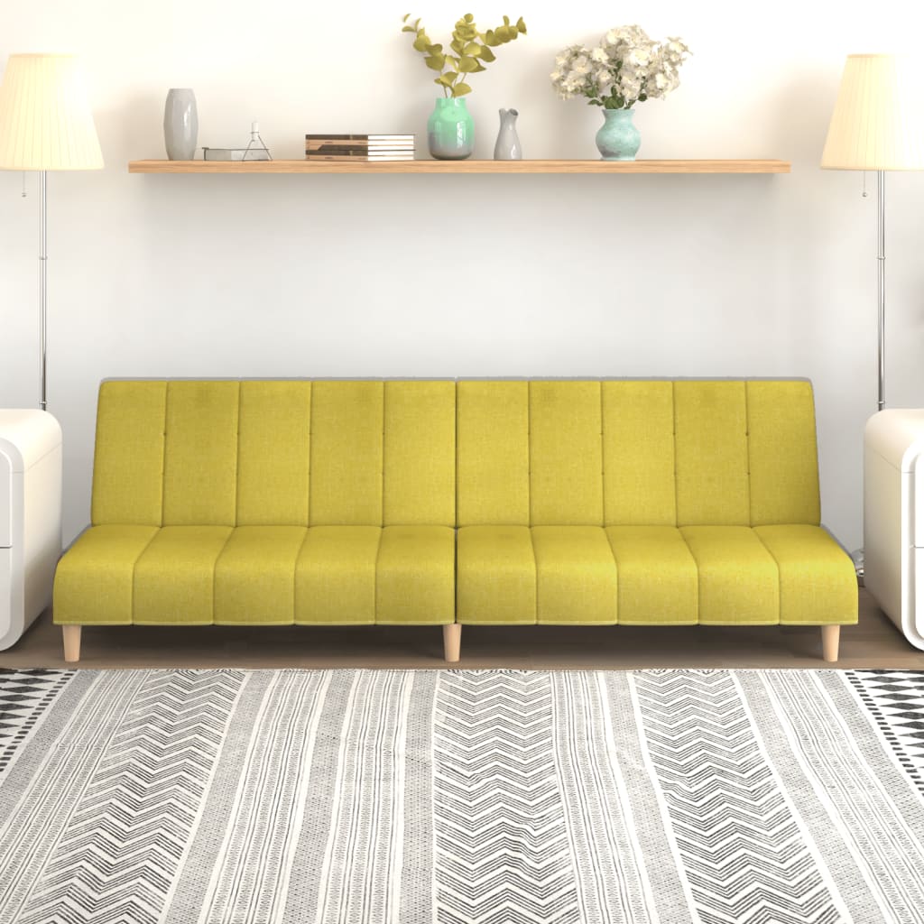 Schlafsofa 2-Sitzer Grün Stoff