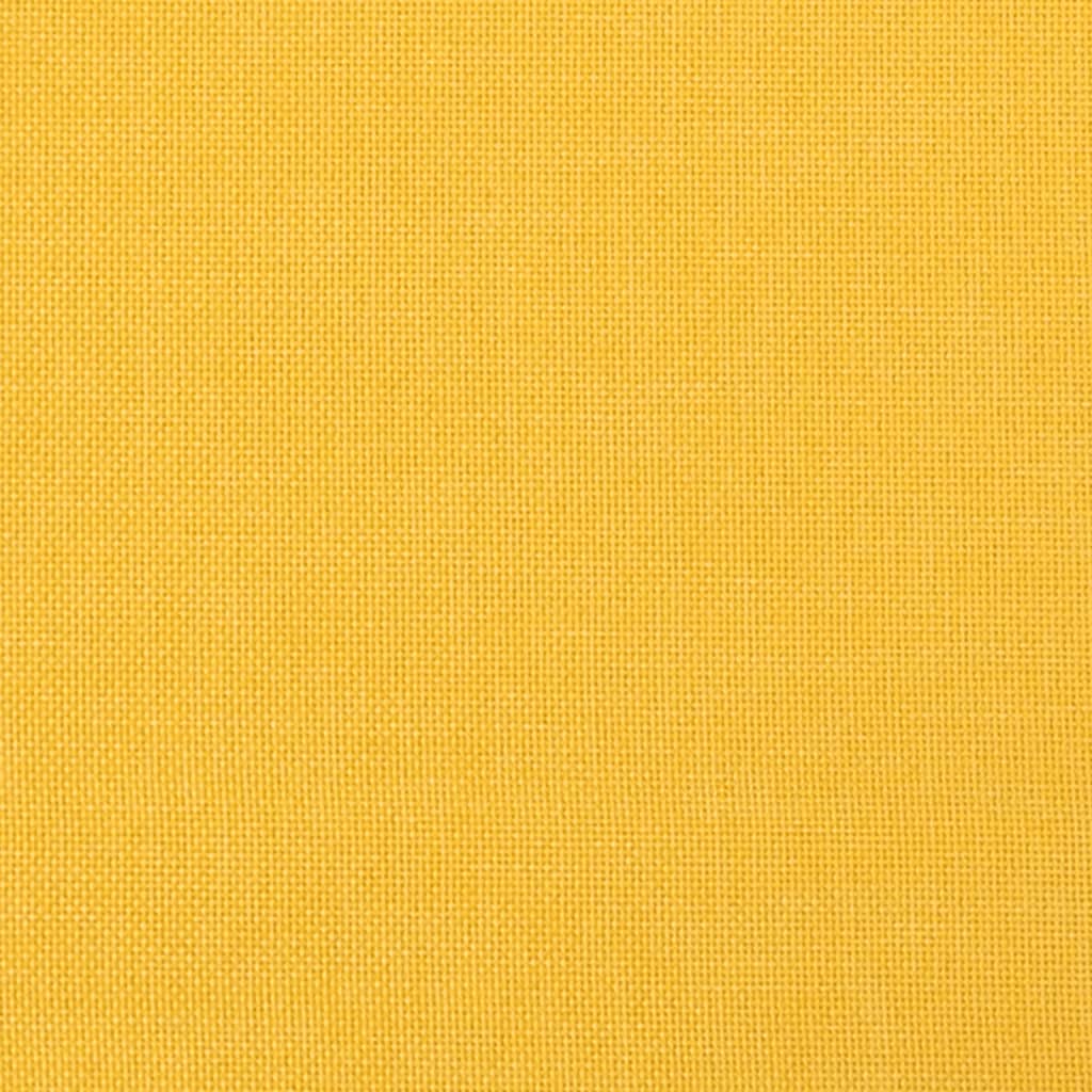 Schlafsofa 2-Sitzer Gelb Stoff