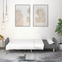 Thumbnail for Schlafsofa 2-Sitzer Hellgrau Stoff