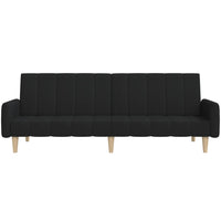Thumbnail for Schlafsofa 2-Sitzer Schwarz Stoff