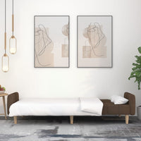 Thumbnail for Schlafsofa 2-Sitzer Braun Stoff