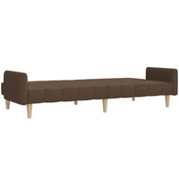 Thumbnail for Schlafsofa 2-Sitzer Braun Stoff