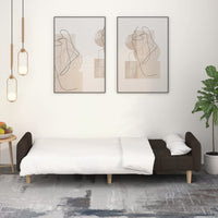 Thumbnail for Schlafsofa 2-Sitzer Dunkelbraun Stoff