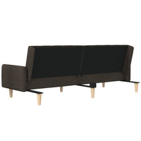 Thumbnail for Schlafsofa 2-Sitzer Dunkelbraun Stoff