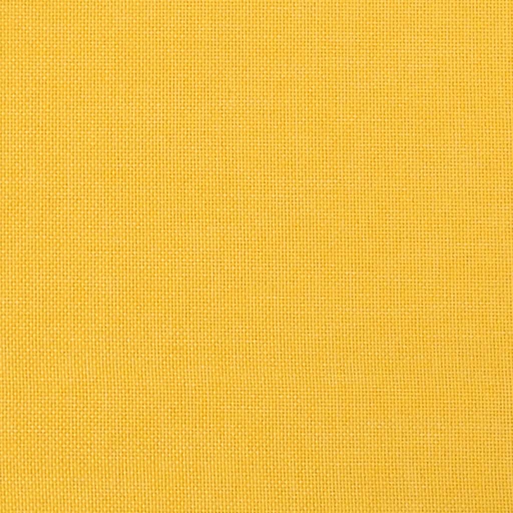 Schlafsofa 2-Sitzer Gelb Stoff