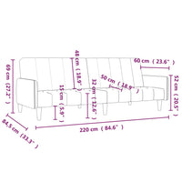 Thumbnail for Schlafsofa 2-Sitzer Lila Stoff