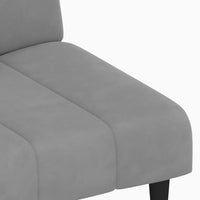 Thumbnail for Schlafsofa 2-Sitzer Hellgrau Samt