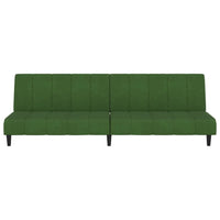 Thumbnail for Schlafsofa 2-Sitzer Dunkelgrün Samt