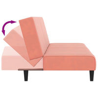Thumbnail for Schlafsofa 2-Sitzer Rosa Samt