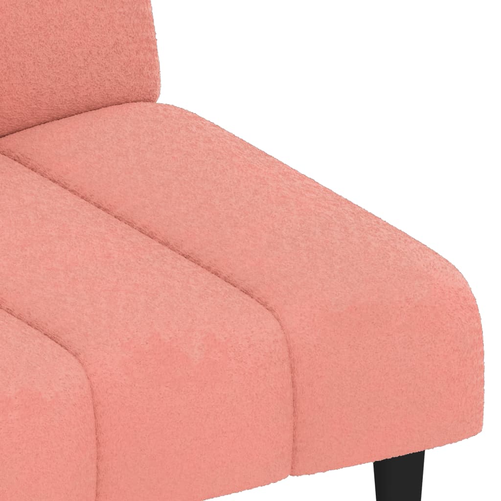 Schlafsofa 2-Sitzer Rosa Samt