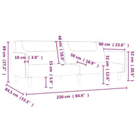 Thumbnail for Schlafsofa 2-Sitzer Hellgrau Stoff