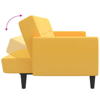 Thumbnail for Schlafsofa 2-Sitzer Gelb Stoff
