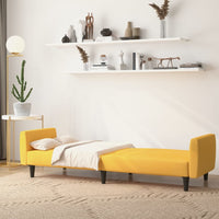 Thumbnail for Schlafsofa 2-Sitzer Gelb Stoff
