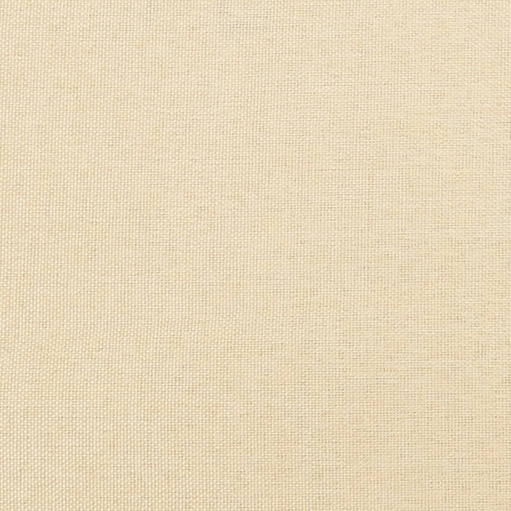 Schlafsofa 2-Sitzer mit 2 Kissen Creme Stoff