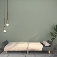 Thumbnail for Schlafsofa 2-Sitzer Hellgrau Stoff