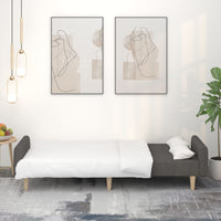 Thumbnail for Schlafsofa 2-Sitzer Dunkelgrau Stoff