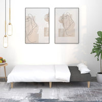 Thumbnail for Schlafsofa 2-Sitzer Hellgrau Stoff