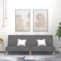 Thumbnail for Schlafsofa 2-Sitzer Hellgrau Stoff