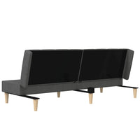 Thumbnail for Schlafsofa 2-Sitzer Dunkelgrau Stoff