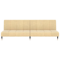 Thumbnail for Schlafsofa 2-Sitzer Creme Samt