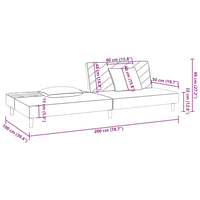 Thumbnail for Schlafsofa 2-Sitzer mit 2 Kissen Rosa Samt