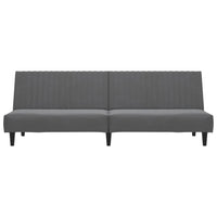 Thumbnail for Schlafsofa 2-Sitzer Dunkelgrau Samt