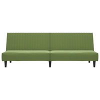 Thumbnail for Schlafsofa 2-Sitzer Hellgrün Samt
