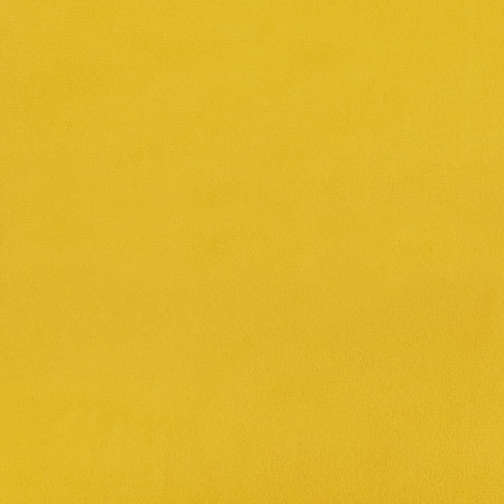 Schlafsofa 2-Sitzer Gelb Samt