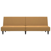 Thumbnail for Schlafsofa 2-Sitzer Braun Samt