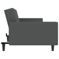 Thumbnail for Schlafsofa 2-Sitzer Dunkelgrau Samt