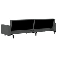 Thumbnail for Schlafsofa 2-Sitzer Dunkelgrau Samt