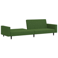 Thumbnail for Schlafsofa 2-Sitzer Dunkelgrün Samt