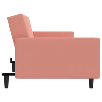 Thumbnail for Schlafsofa 2-Sitzer Rosa Samt