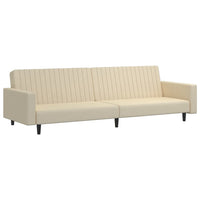 Thumbnail for Schlafsofa 2-Sitzer Creme Samt