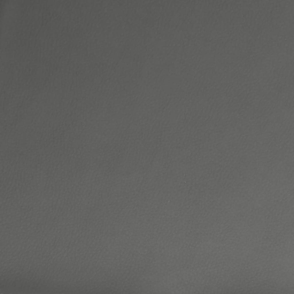 Schlafsofa 2-Sitzer Grau Kunstleder