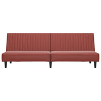 Thumbnail for Schlafsofa 2-Sitzer Weinrot Kunstleder