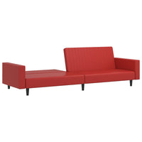 Thumbnail for Schlafsofa 2-Sitzer Weinrot Kunstleder