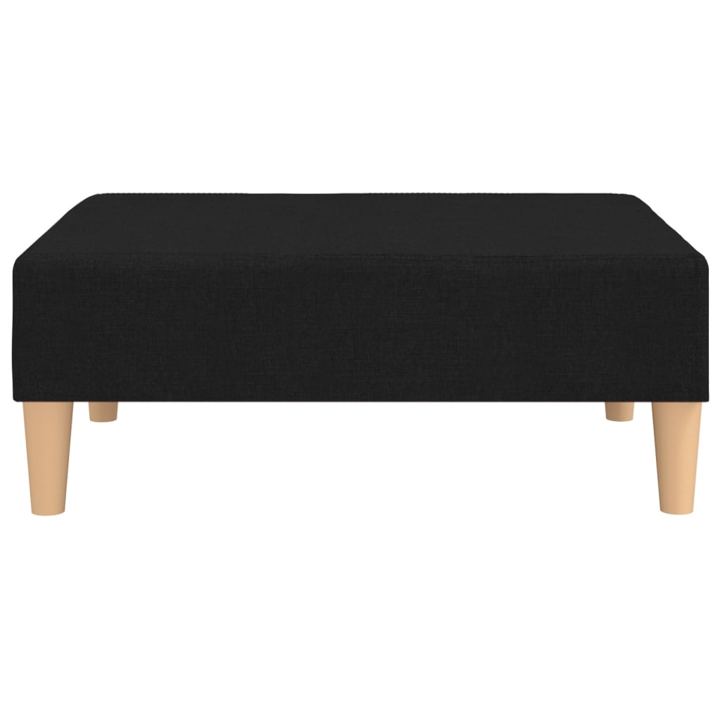 Fußhocker Schwarz 78x56x32 cm Stoff