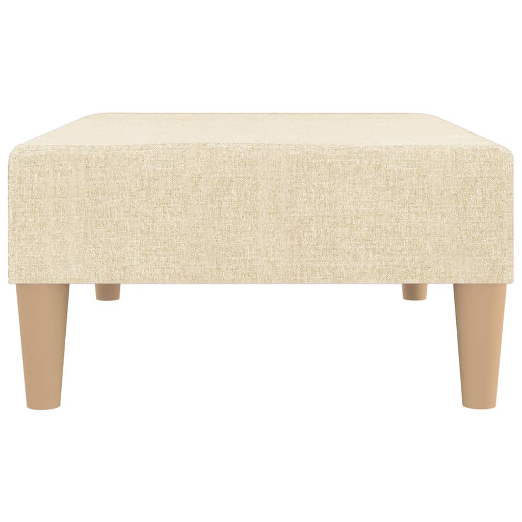 Fußhocker Creme 78x56x32 cm Stoff