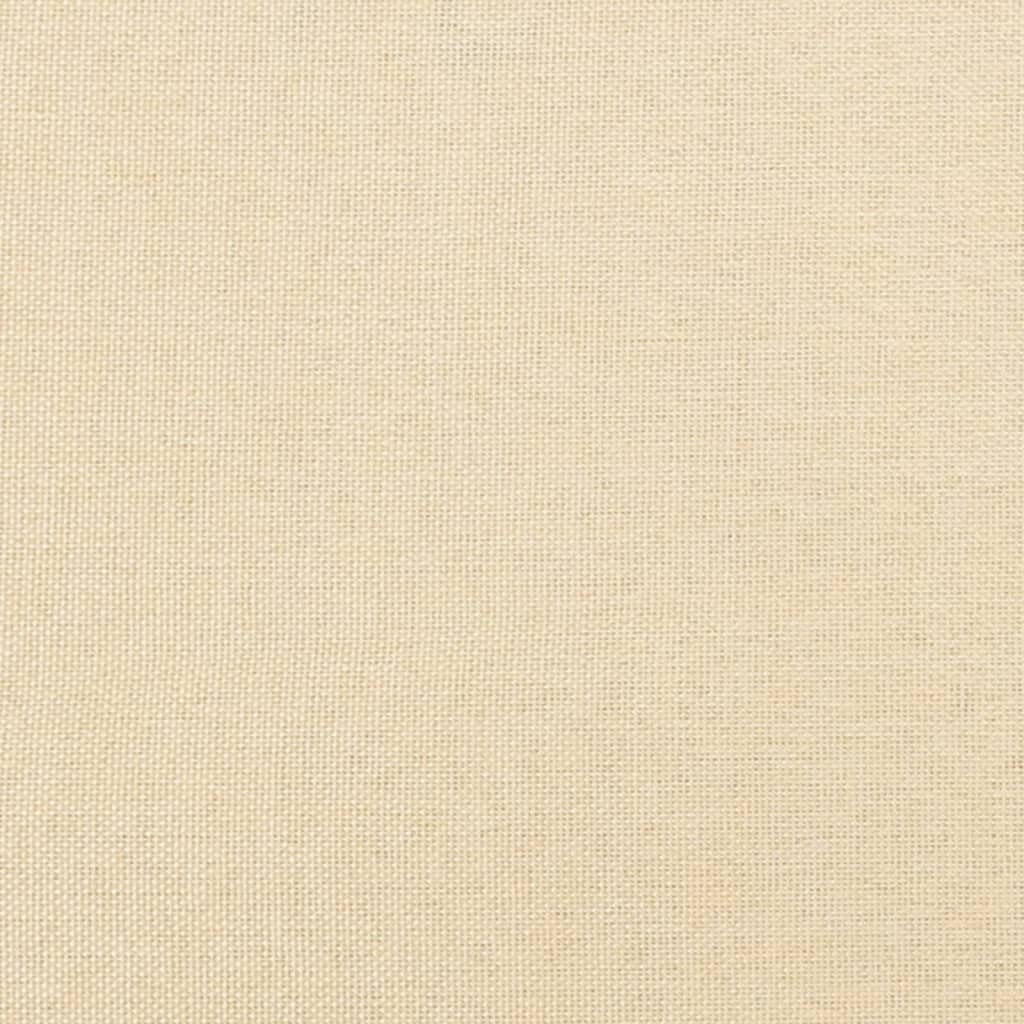 Fußhocker Creme 78x56x32 cm Stoff