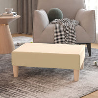 Thumbnail for Fußhocker Creme 78x56x32 cm Stoff