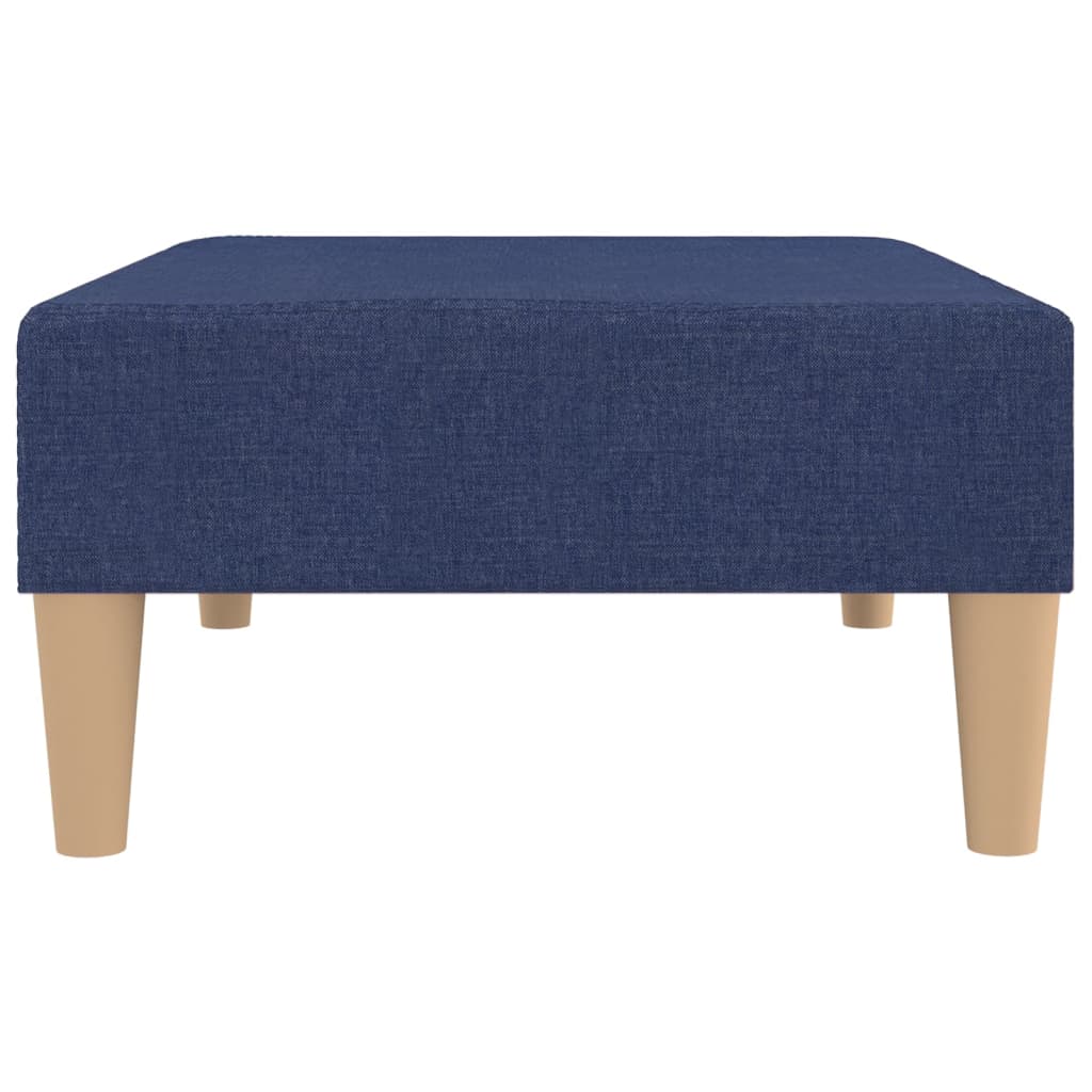 Fußhocker Blau 78x56x32 cm Stoff