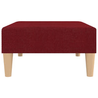 Thumbnail for Fußhocker Weinrot 78x56x32 cm Stoff
