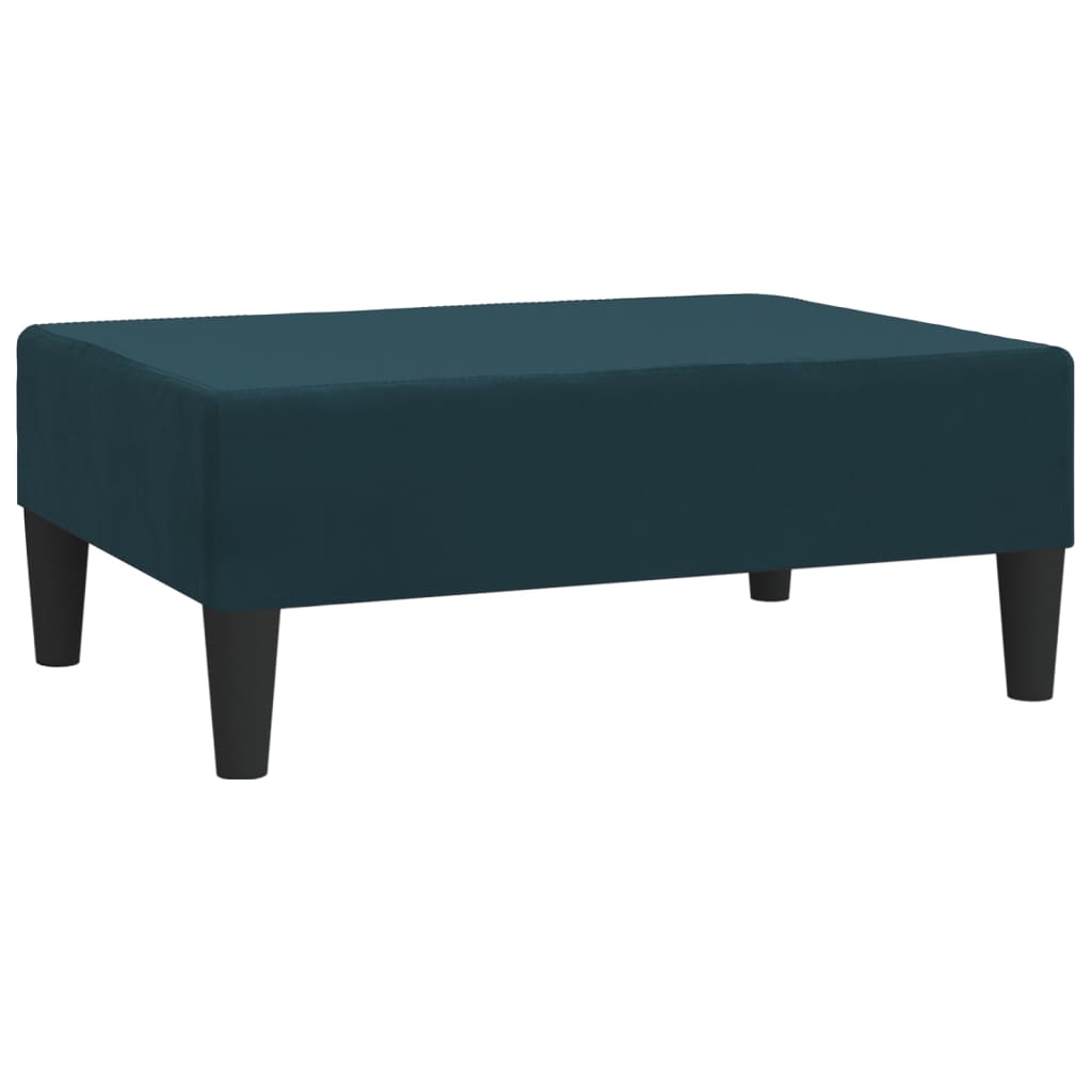 Fußhocker Blau 78x56x32 cm Samt