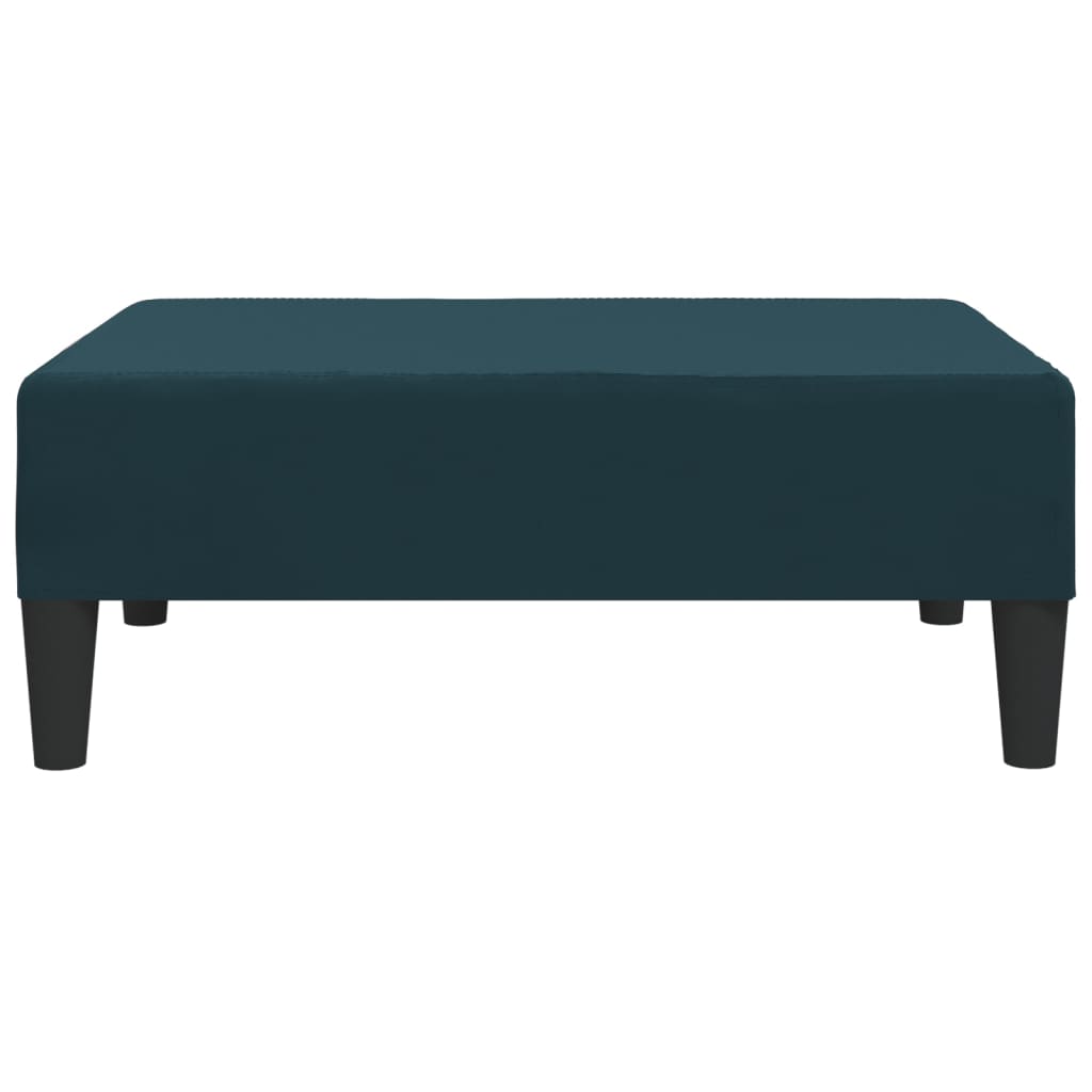 Fußhocker Blau 78x56x32 cm Samt