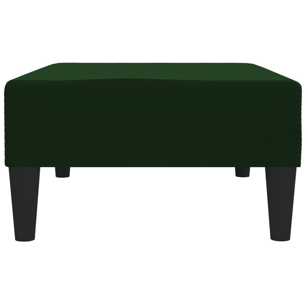 Fußhocker Dunkelgrün 78x56x32 cm Samt