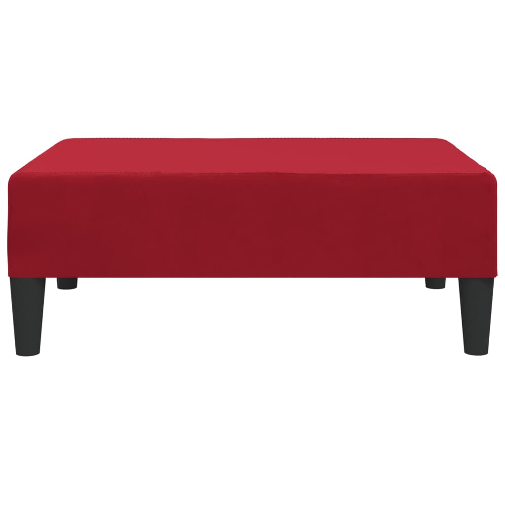 Fußhocker Weinrot 78x56x32 cm Samt