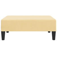 Thumbnail for Fußhocker Creme 78x56x32 cm Samt