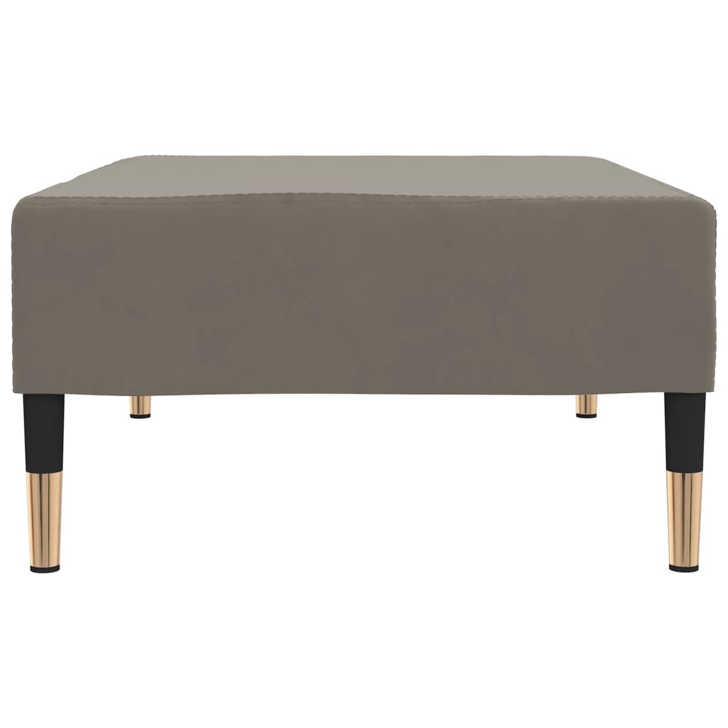 Fußhocker Hellgrau 78x56x32 cm Samt