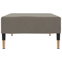 Thumbnail for Fußhocker Hellgrau 78x56x32 cm Samt